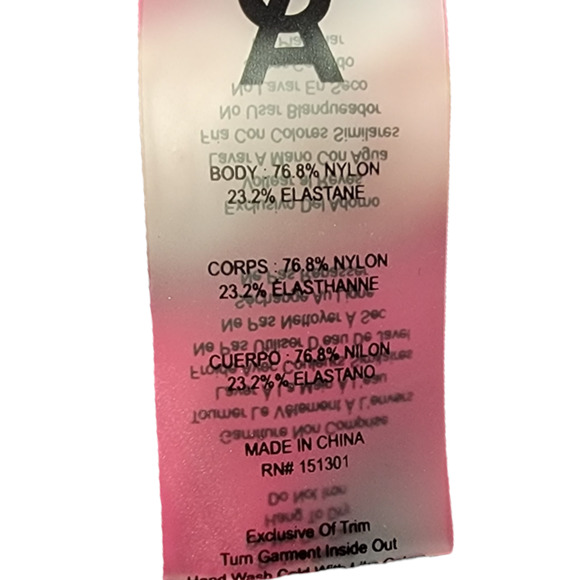 Good American Women s Shiny Double Strap Sports Bra Stretch Hot Pink Size 4 - Picture 9 of 9